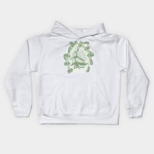 Succulent Sprite - alligator plant Kids Hoodie